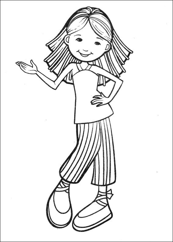 Groovy Girl Coloring Pages Kidsuki